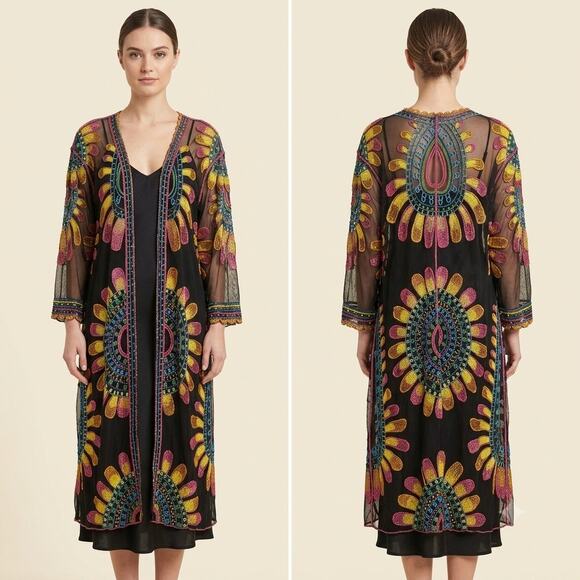 Rachel Zoe Sweaters - 046-Rachel Zoe Rainbow Duster size OS NWT